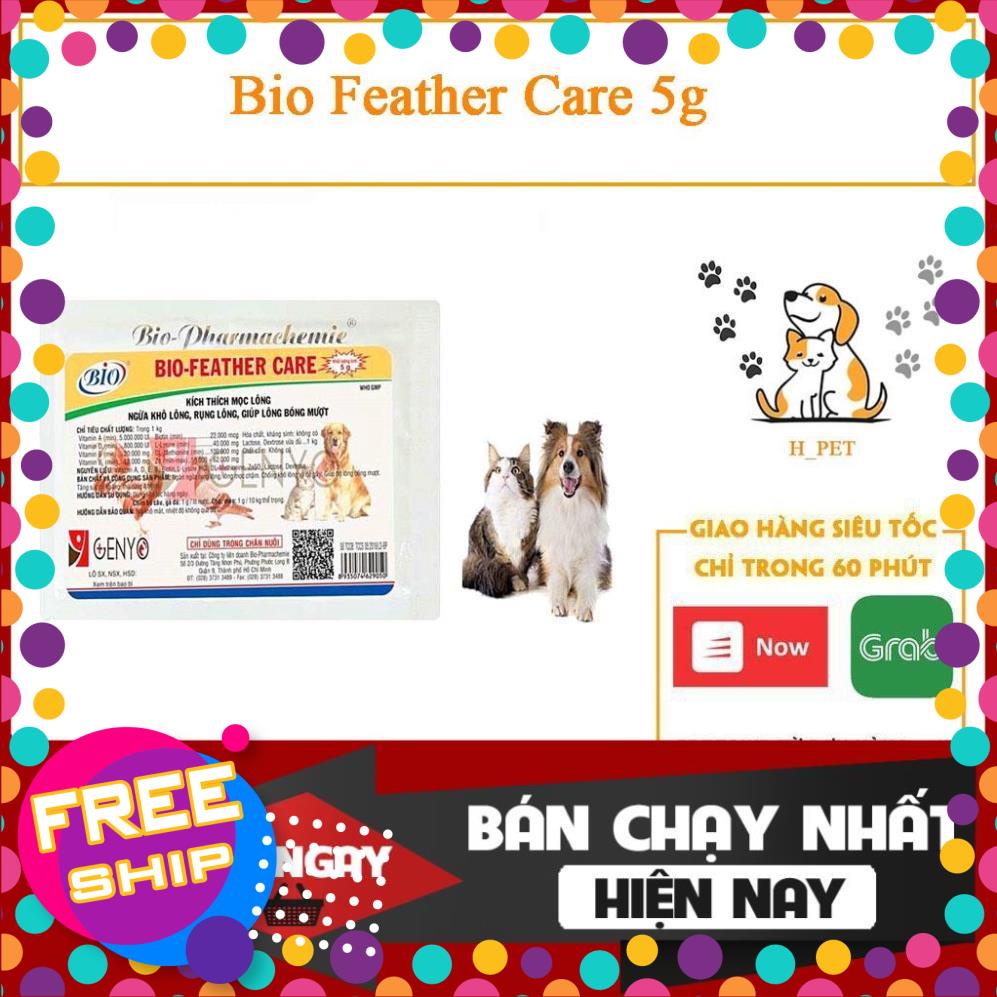 TRUMPETSHOP1990 Bio Feather Care 5g - Kích thích mọc lông, ngừa rụng lông, giúp lông óng mượt cho thú cưng
