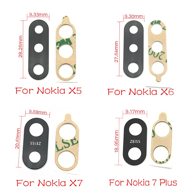 Set 2 Miếng Dán Bảo Vệ Camera Sau Điện Thoại Nokia 5 6 8 7 Plus X5 X6 X7