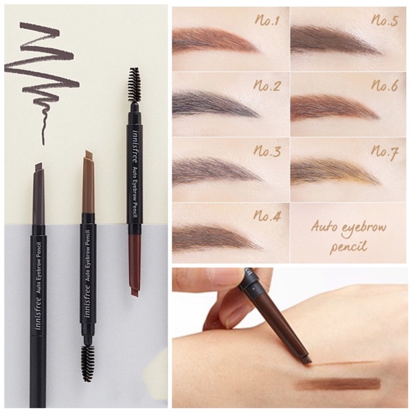 Chì Kẻ Mày 2 Đầu Innisfree Auto Eyebrow Pencil