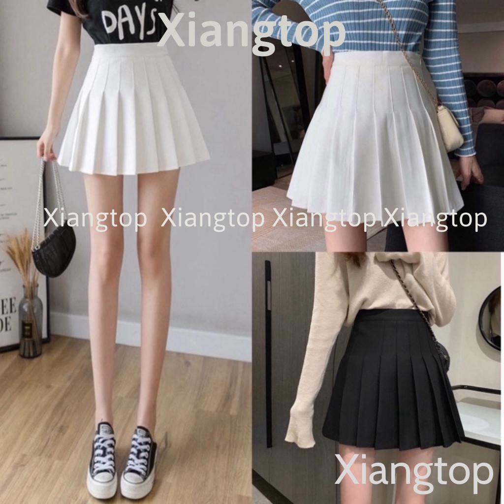 Chân váy tenis màu Tây hot Chân váy xếp li dáng xoè kaca CV0001 aosomicongsothietke