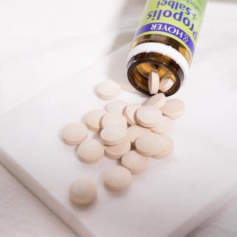 Viên ngậm ho keo ong hữu cơ Hoyer hộp 60V