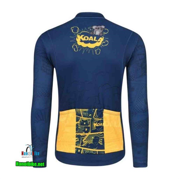 Áo dài tay thể thao lót nỉ Monton KOALA BLUE