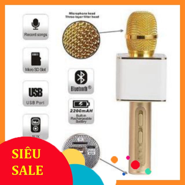 (hàng siêu hot) Mic Hát Karaoke Bluetooth YS-11 Hàng Chuẩn Hút Âm Tốt, Âm Trong Veo