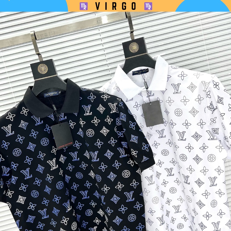 Áo thun nam polo cao cấp chất cotton LOUIS VUITON,áo phông cổ bẻ ngắn tay(ảnh thật)