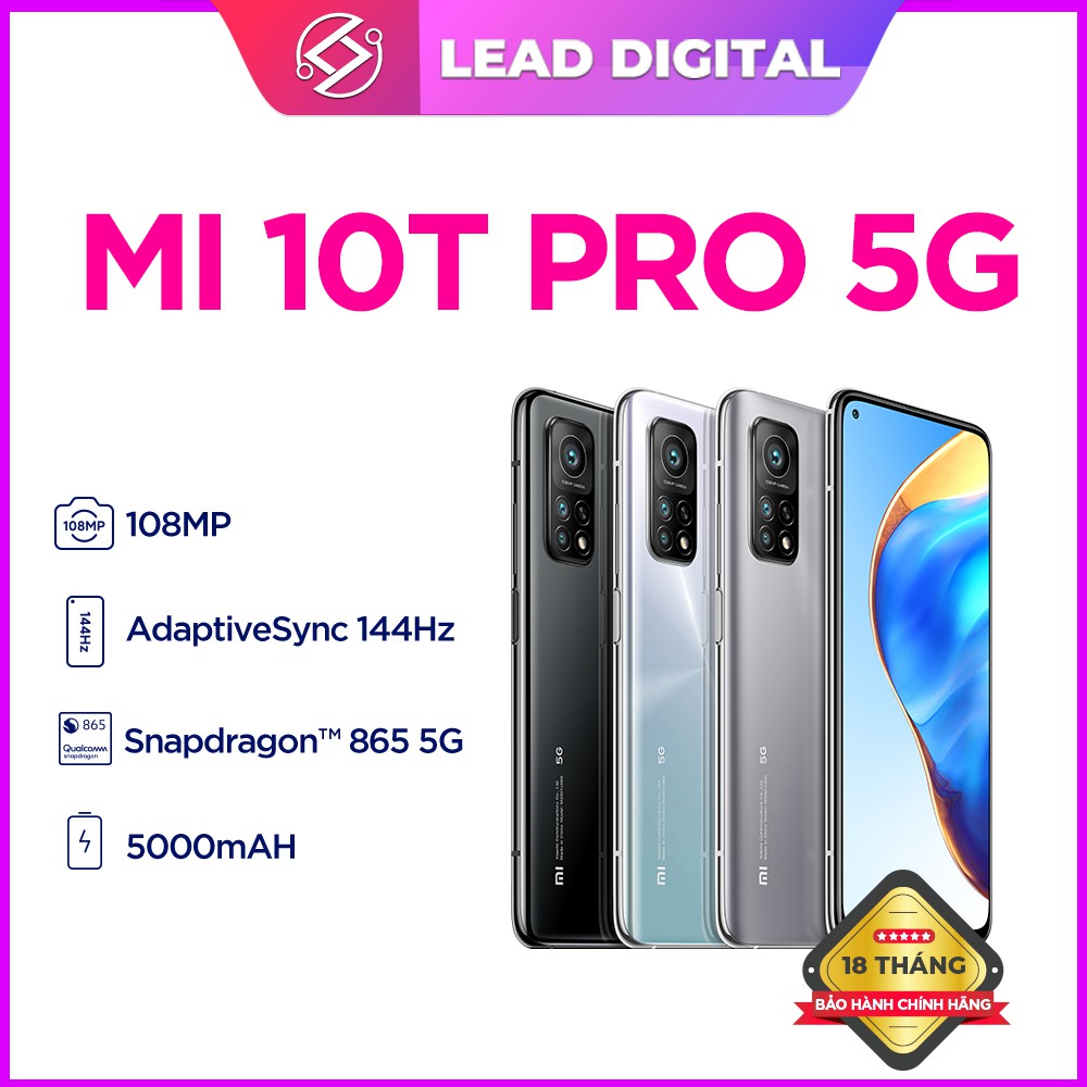 Điện thoại Xiaomi Mi 10T Pro 8GB/128GB - Hàng Chính Hãng - Mới Nguyên Seal 100% - Bảo hành 24 tháng