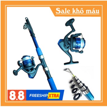 BỘ CẦN CÂU MÁY 1.8M + MÁY 200 + TẶNG 100M DÂY
