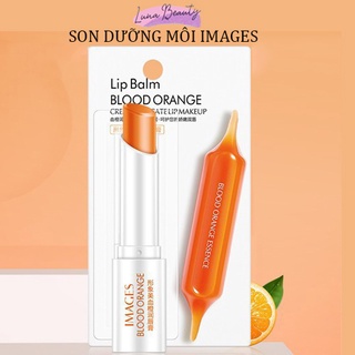 Son dưỡng môi IMAGES Nội địa Trung chiết xuất cam đỏ giúp dưỡng môi, giảm khô môi, thâm môi 2.7g