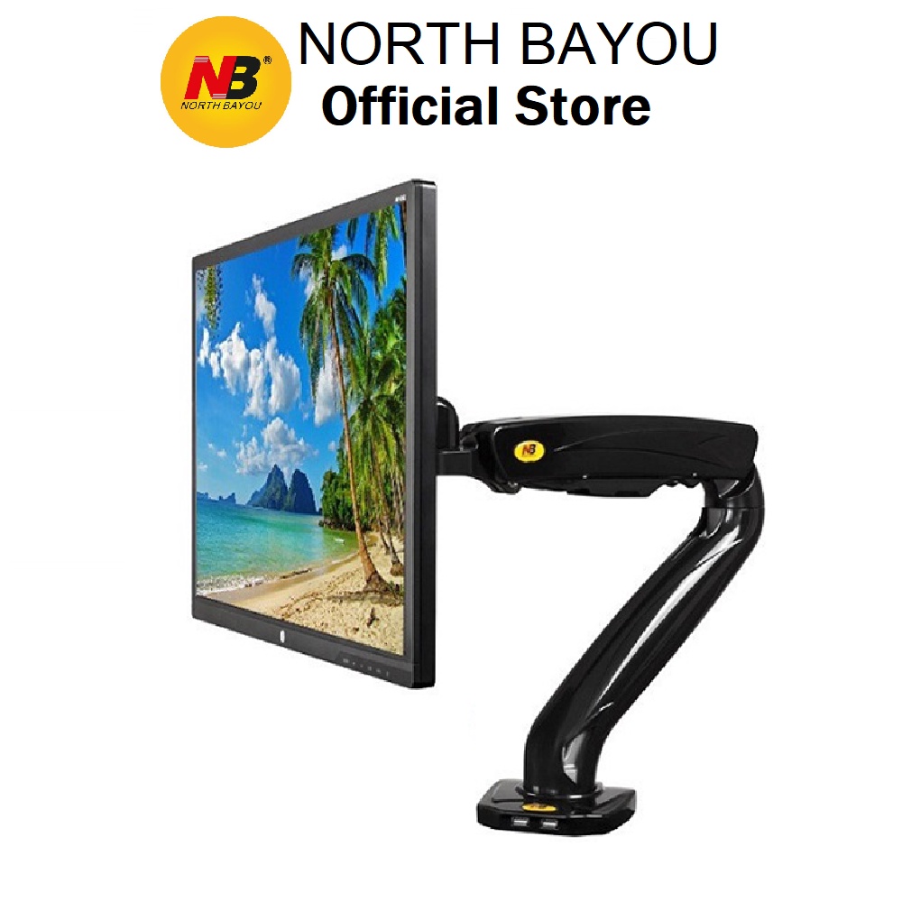 [BH 2 Năm] North Bayou NB-F80 Giá treo giá đỡ màn hình (gắn bàn) 17inch - 30inch - Xoay 360 độ - Chính hãng