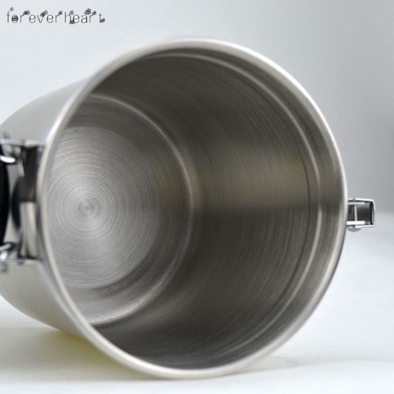 Hũ đựng cà phê rang inox có vòng thép không gỉ giúp kín khí dung tích 1,500ml và 1,200ml .