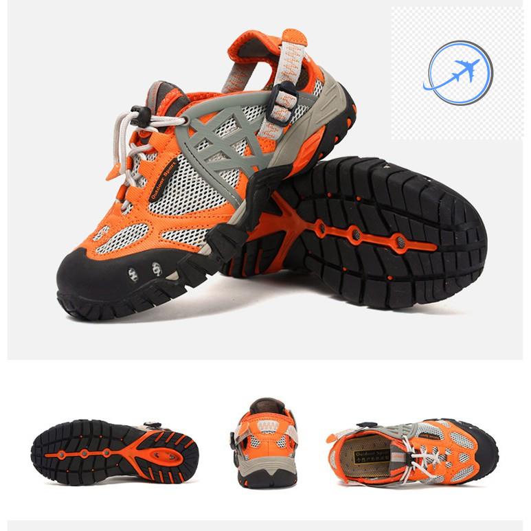 🚴🏇 Giày trekking leo núi đi rừng đi phượt dã ngoại Outdoor Sport cao cấp chống trơn trượt, thoát nước nhanh 🚴🏇