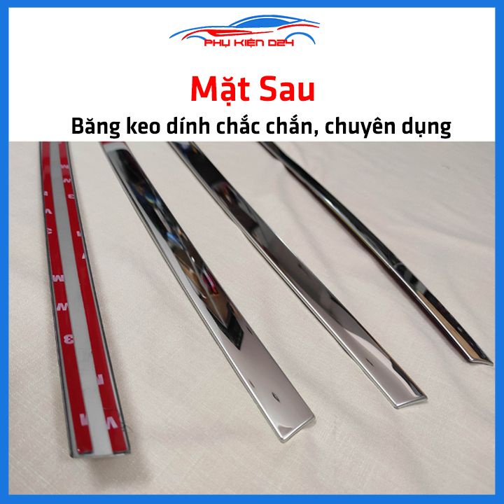 Bộ nẹp viền chân kính cong kính City 2021-2022-2023 Inox sáng bóng chuẩn form xe