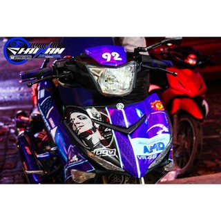 Tem Trùm Exciter 150 Xanh Tím