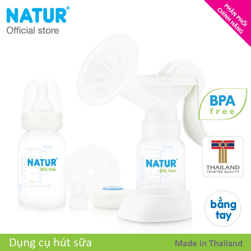 Dụng cụ hút sữa bằng tay NATUR + Quà tặng