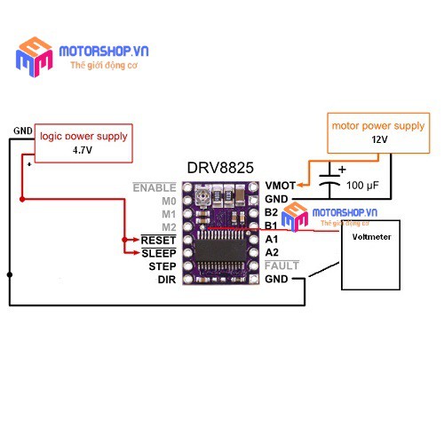 MTS Module Mạch Điều Khiển Động Cơ Bước Máy In 3D DRV8825