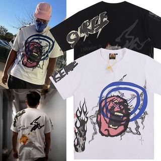 Áo Thun Cotton Ngắn Tay Thể Thao TRAVIS SCOTT FRAGMEN DESGIN Cho Nam Nữ
