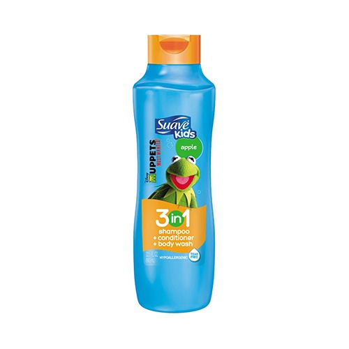 Sữa tắm, gội, xả 3 trong 1 hương  cho trẻ em Suave Kids 3 in 1 shampoo conditioner body wash Apple 665ml (Mỹ)