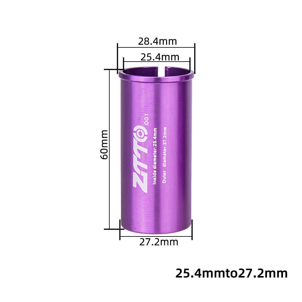 Ống chuyển đổi trục yên xe đạp ZTTO 25.4 27.2 28.6 30.4 30.8 31.6 33.9 34.9 bằng hợp kim