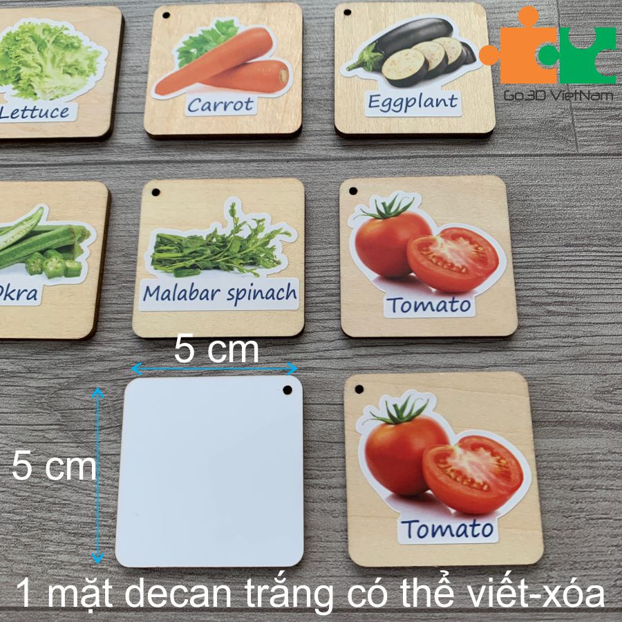 Tìm cặp hình giống nhau các loại rau củ
