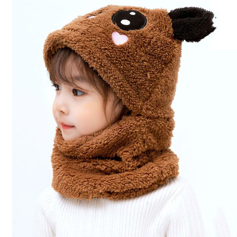 LAYOR1 Mũ Nhung Dày Dặn Giữ Ấm Xinh Xắn Cho Bé