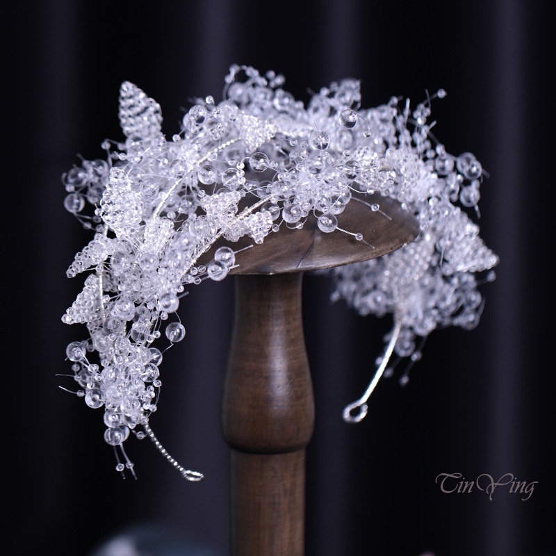 Cài tóc GETNOIVAS dây đính đá phối tua rua thời trang cho nữ