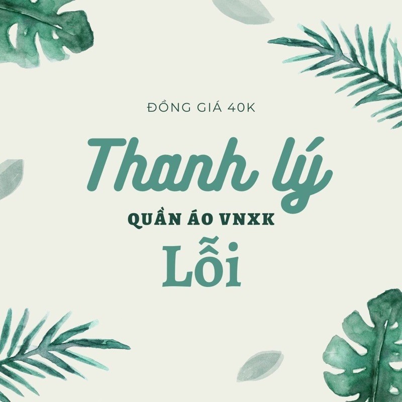 II.. [Đồng giá 40k] Thanh Lý Hàng VNXK Lỗi Cho Các Chị Khéo Tay Về Sửa Lại Xinh Xắn phần 2