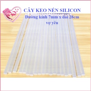 Cây keo nến silicon loại nhỏ đường kính 7mm dùng cho súng bắn keo 20W