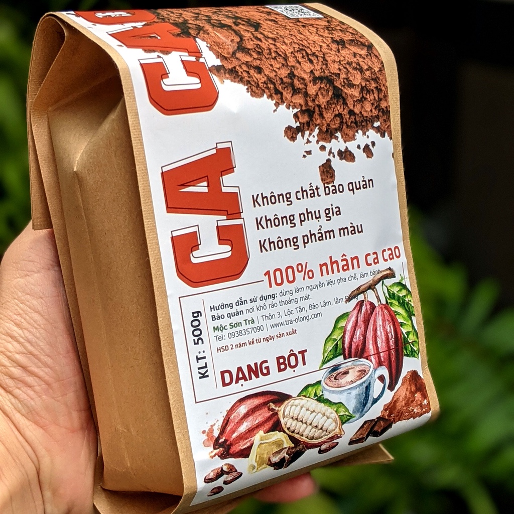 500g Bột Ca Cao Nguyên Chất Organic Mộc Sơn