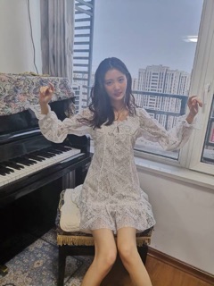(Order) VÁY REN TAY BỒNG RETRO CHÉO LƯNG (ảnh thật)