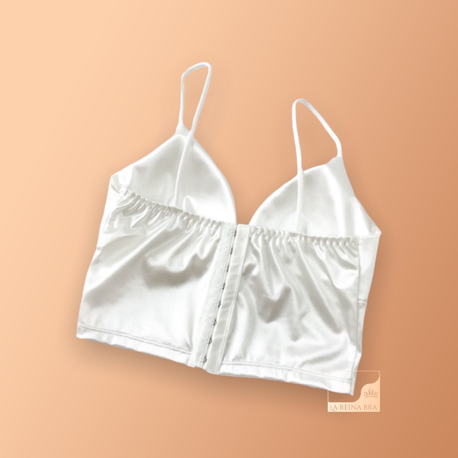 ÁO bralette lụa satin bản to LA REINA BRA - LRAB027 thiết kế cùng 8 móc cài chắc chắn, phong cách quyến rũ gợi cảm