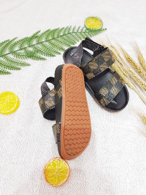 Sandal - Xăng đan thời trang ô cờ  cho bé trai (27-31l