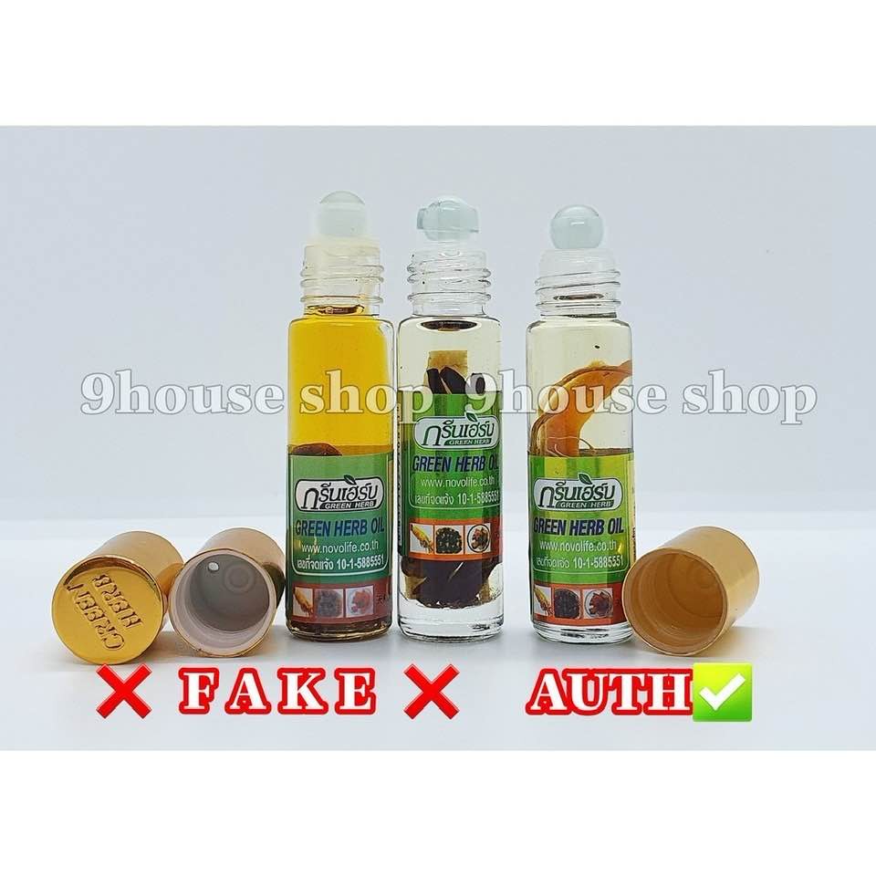 [Mã 229FMCGSALE giảm 8% đơn 500K] Dầu Nhân Sâm Thái Lan Ginseng Green Herb Oil 8ml