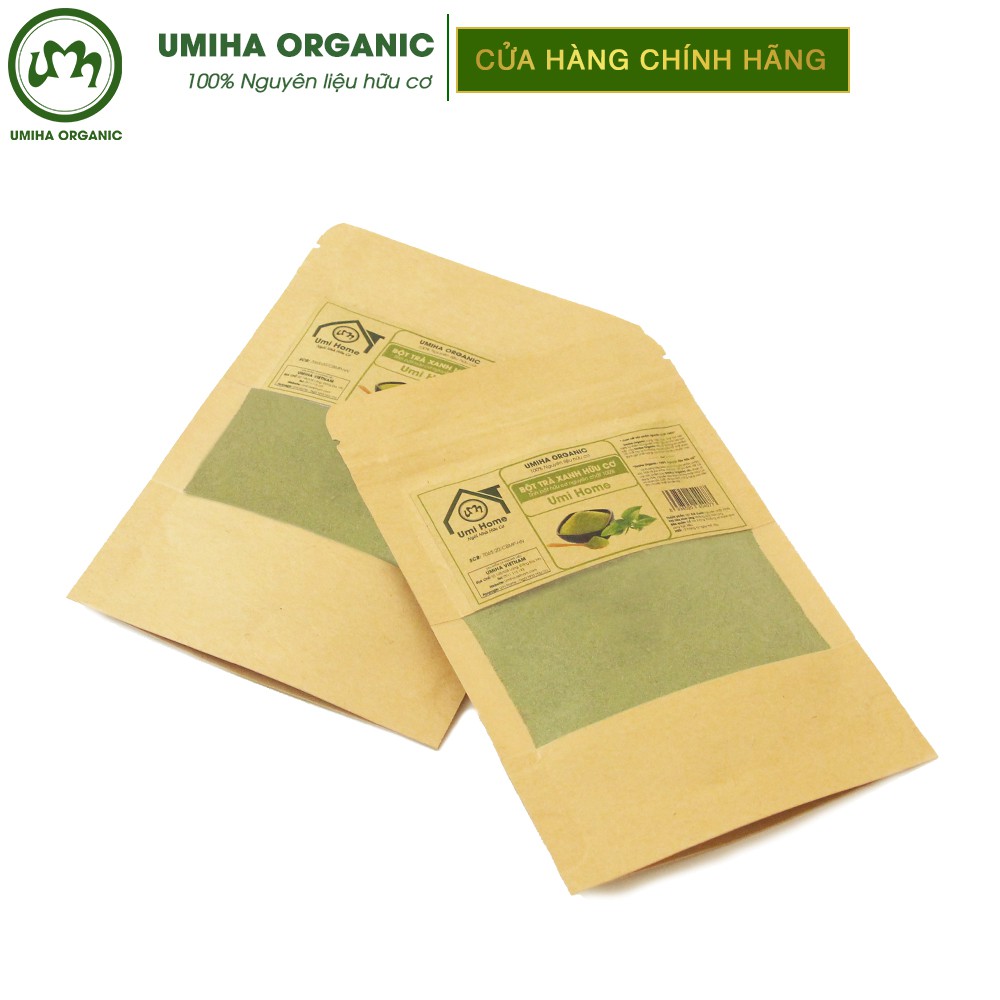 [Mã FMCGMALL -8% đơn 250K] Bột Trà Xanh đắp mặt nạ hữu cơ UMIHA nguyên chất 40G | Green Tea Powder 100% Organic | BigBuy360 - bigbuy360.vn