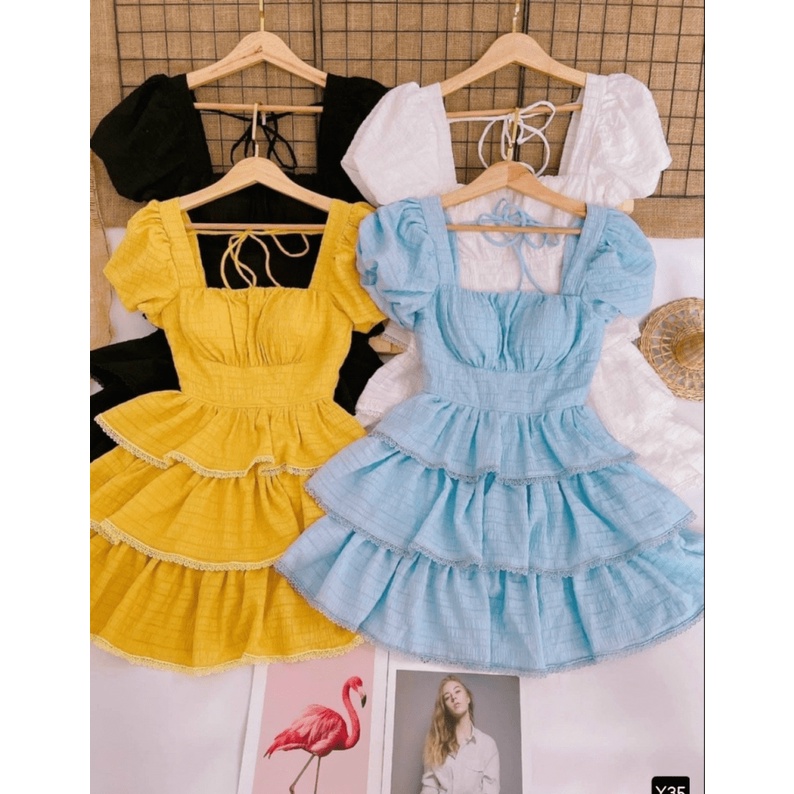 (Mẫu Mới) Mẫu HOT Đầm Xốp Viền Ren Có Mút Ngực Siêu XInh UP h.h.p