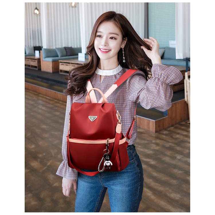 Ba Lô Vải Oxford Chống Trộm Không Thấm Nước Sức Chứa Lớn Mẫu Mới Đơn Giản Hợp Thời Trang Cho Nữ
