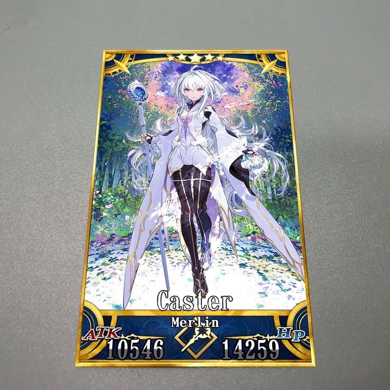 Thẻ bài sưu tầm custom card bánh xốp Fate Grand Order FGO Fate/Grand Order Merlin