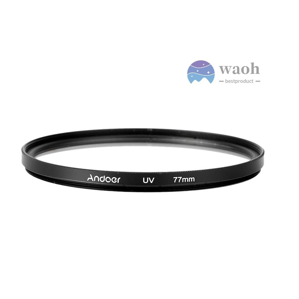 Bộ Lọc Kính Máy Ảnh Andoer 77mm Uv + Cpl + Nd8 Kèm Túi Đựng Cho Pentax Dslr