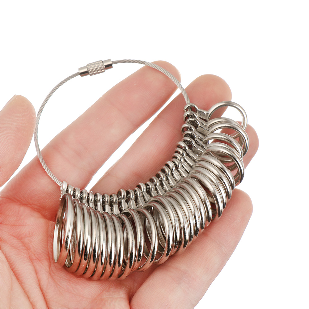 Thước Đo Kích Cỡ Nhẫn Chuyên Dụng Bằng Kim Loại