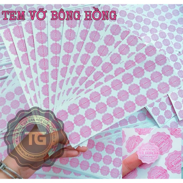 Tem vỡ bông hồng (sale)