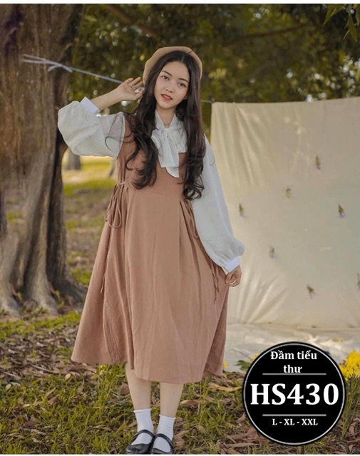 ĐẦM BIGSIZE TIỂU THƯ PHỐI NƠ HS430 - Màu ĐEN,NUDe - Size L,Xl,XXL
