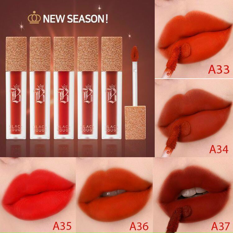 {XẢ KHO SỈ} Ver07 (A33~A37) Son Kem Lì BLACKROUGE Air Fit Velvet Lip Tint 3.5g | BigBuy360 - bigbuy360.vn
