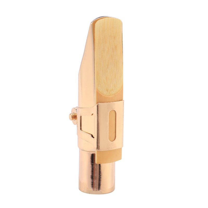 Golden Alto Sax Saxophone Mouthpiece with Cap and Ligature Musical Instruments Parts