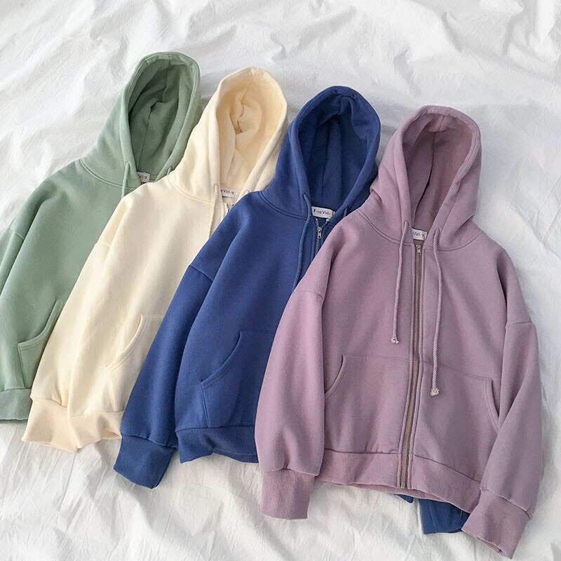 Áo Khoác Nỉ Basic Ulzzang ( Có ảnh thật )