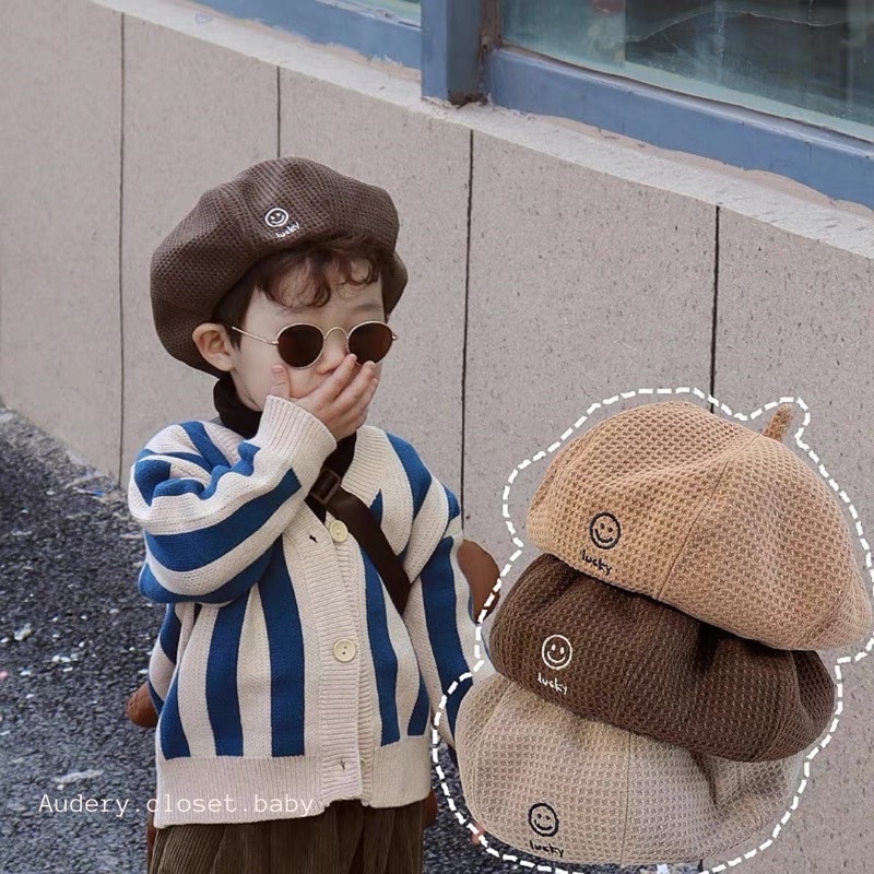 Mũ nồi lucky baby phong cách hàn quốc cực đáng yêu dành cho bé 2-5 tuổi