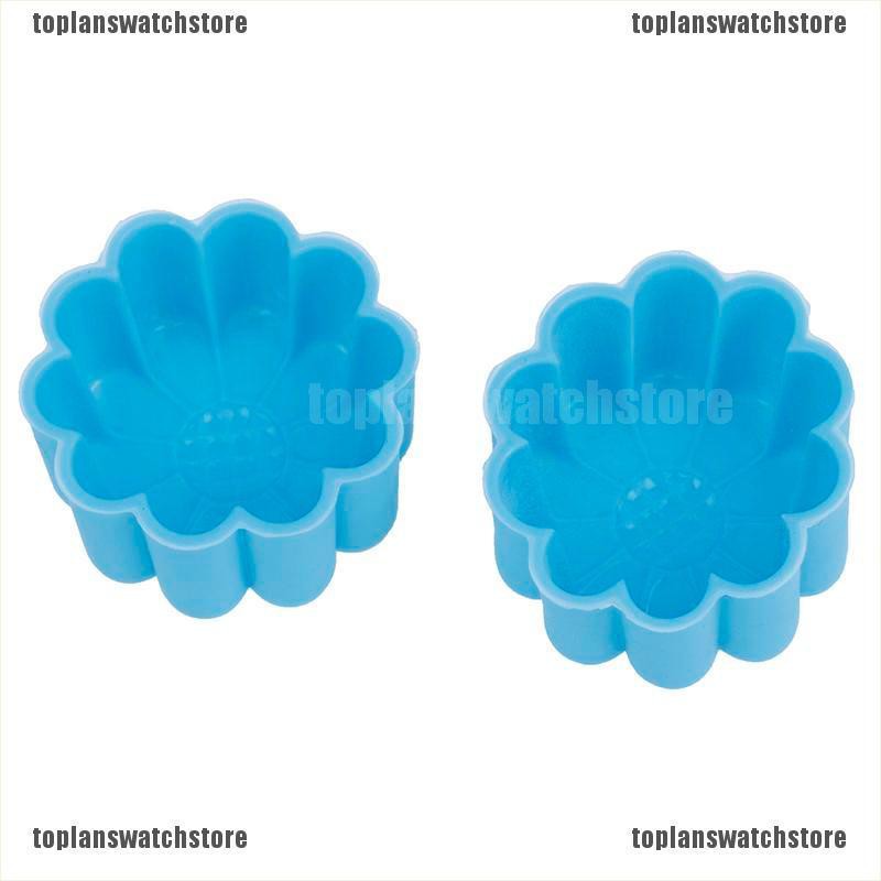 Khuôn silicone làm bánh tart trứng / muffin hình hoa hướng dương chất lượng cao