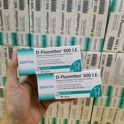 DFluoretten 500 IE của Đức Bổ sung vitamin D3 cho trẻ nhỏ