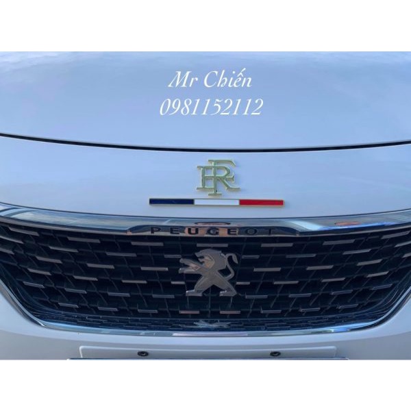 Tem cờ Pháp chữ FR cao cấp xe Peugeot 5008 Peugeot 3008 all new Peugeot 2008