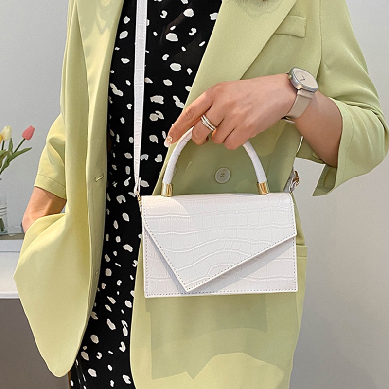 IELGY Túi Đeo Vai Hình Vuông Cỡ Nhỏ Họa Tiết Vân Đá Thời Trang Cho Nữ