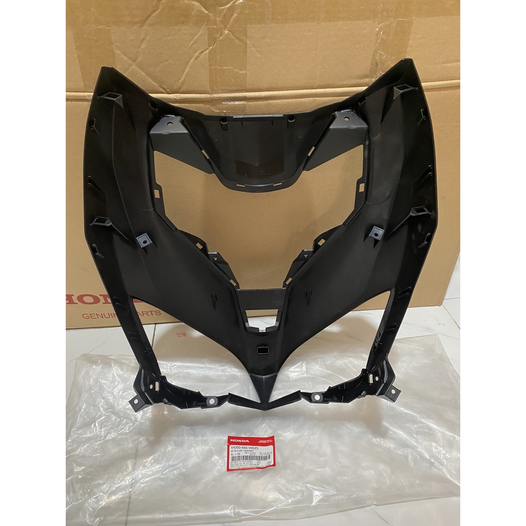 Bộ ốp trước - mặt nạ to đựng pha trước HONDA AIR BLADE 125 năm 2016-2017-2018 màu Đen nhám. *NHA76M* 64300K66V00ZS