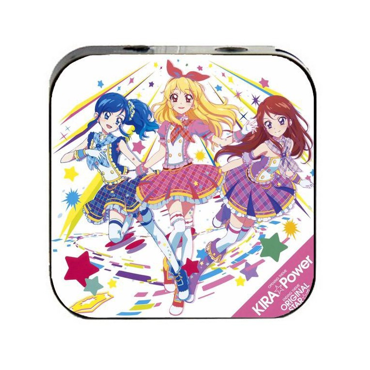 Máy nghe nhạc AIKATSU! KIRA POWER cầm tay mini tặng tai nghe cắm dây có mic và dây sạc game anime chibi quà tặng độc đáo