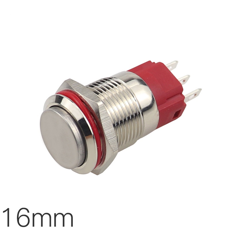 Công tắc inox 3 chân loại 16mm dùng các thiết bị điện xe máy chống nước